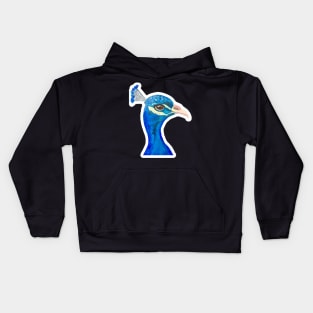 Acrylic painting Peacock sticker Kids Hoodie